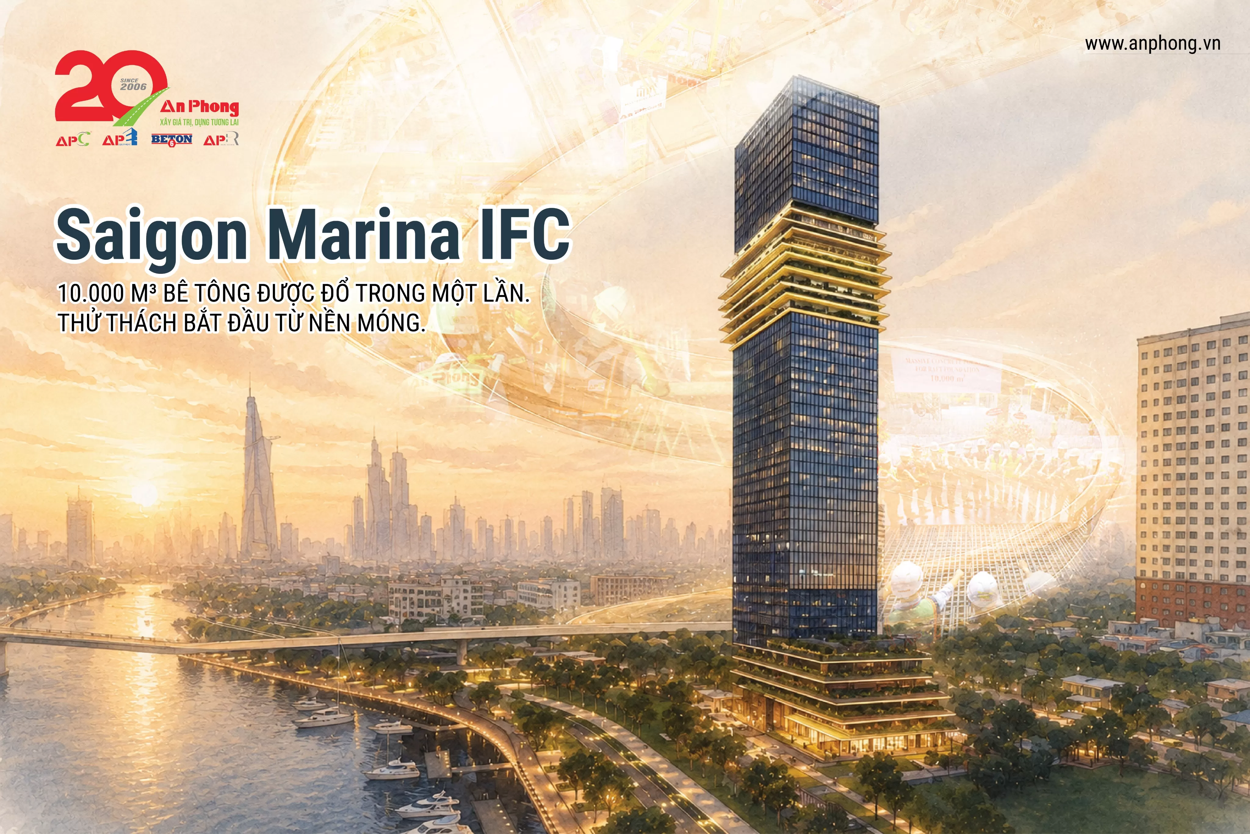 SAIGON MARINA IFC — THỬ THÁCH BẮT ĐẦU TỪ NỀN MÓNG.